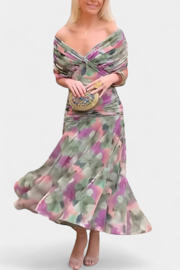 E&H™ | Elegant Dress with V-Neckline