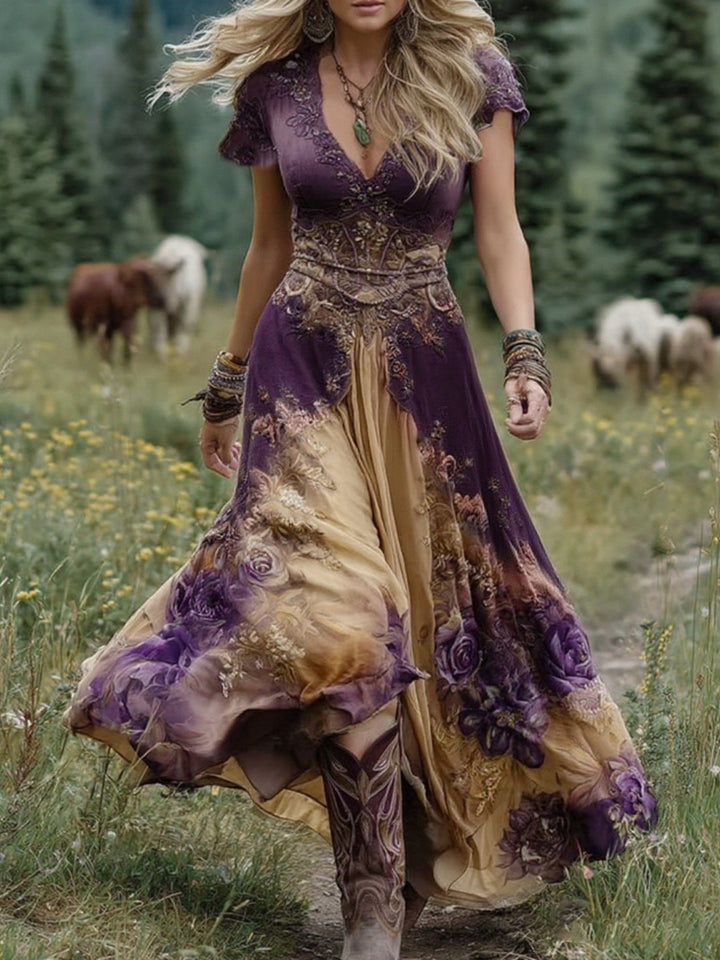 E&H™ | Embroidered Maxi Dress