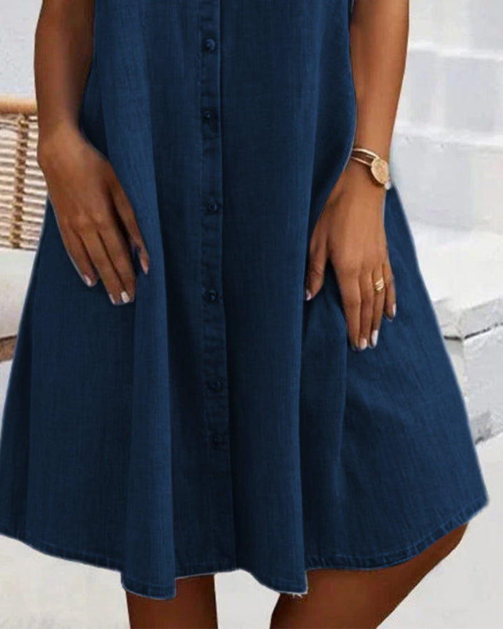 Lena | Casual denim shirt dress