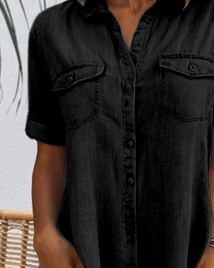 Lena | Casual denim shirt dress
