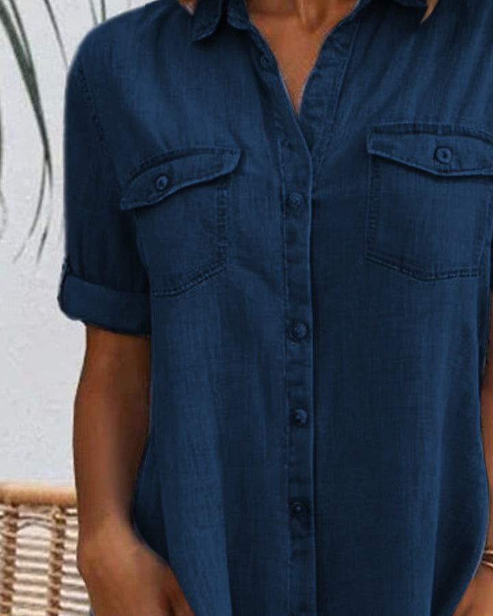 Lena | Casual denim shirt dress