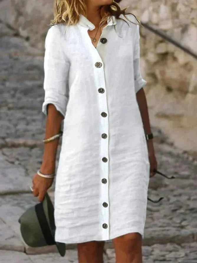 E&H™| Breezy Comfort Shirt Dress