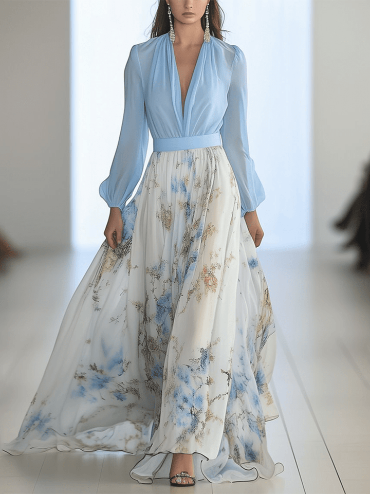 Noelia – Long Spring Floral Dress