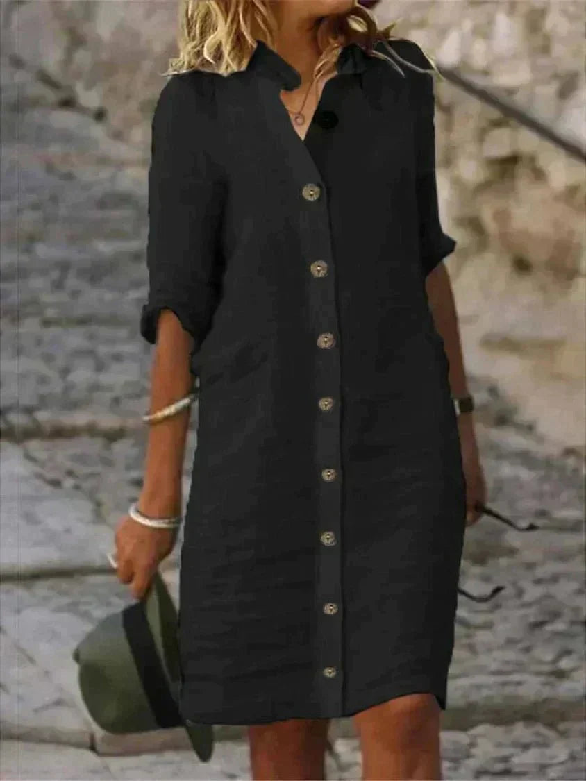 E&H™| Breezy Comfort Shirt Dress