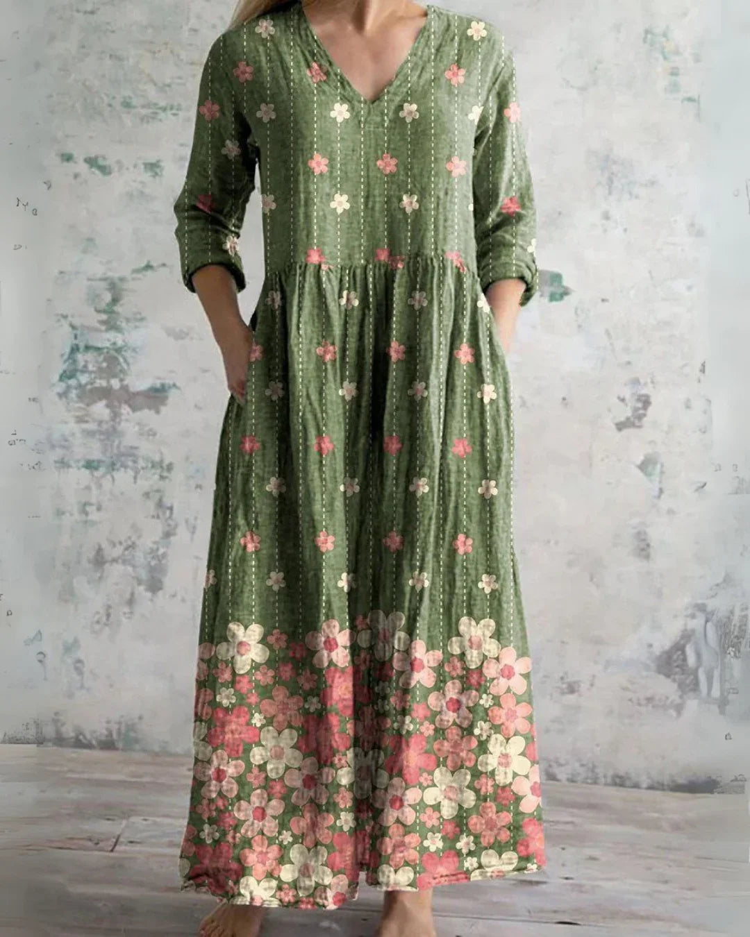 E&H™ | Vintage Floral Maxi Dress