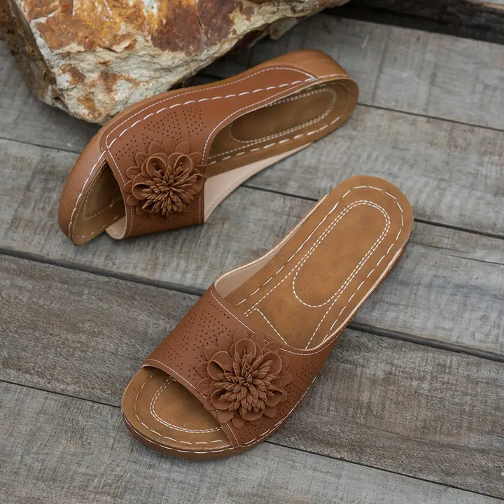 FLORA | Orthopedic Sandals with Floral Design