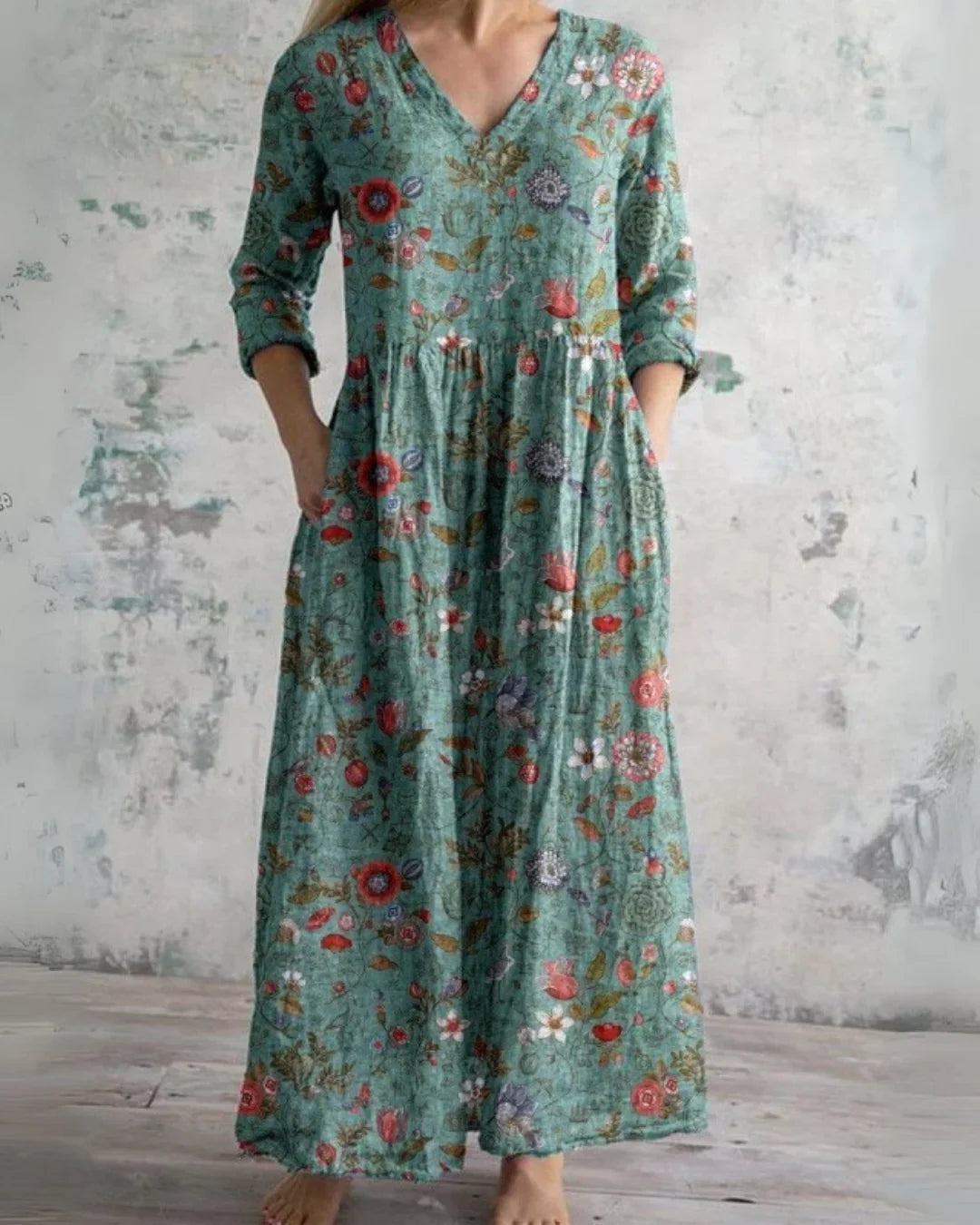 E&H™ | Vintage Floral Maxi Dress