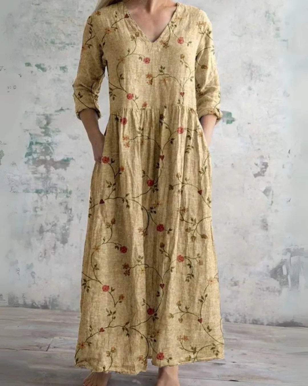 E&H™ | Vintage Floral Maxi Dress