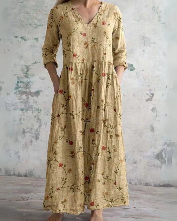 E&H™ | Vintage Floral Maxi Dress