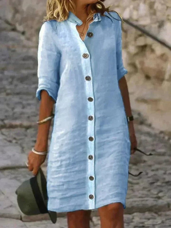 E&H™| Breezy Comfort Shirt Dress