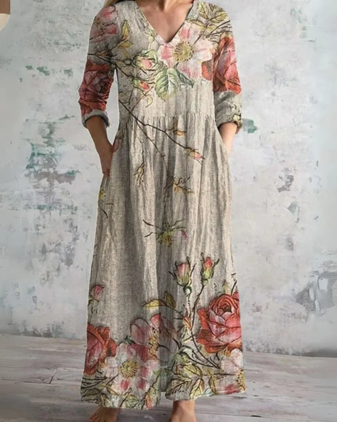 E&H™ | Vintage Floral Maxi Dress