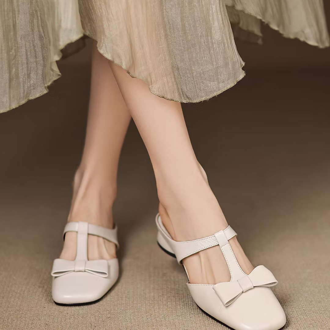 Lina Square Toe Slippers