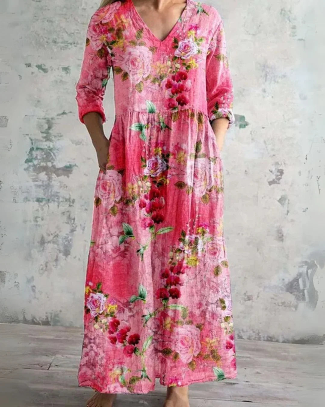 E&H™ | Vintage Floral Maxi Dress
