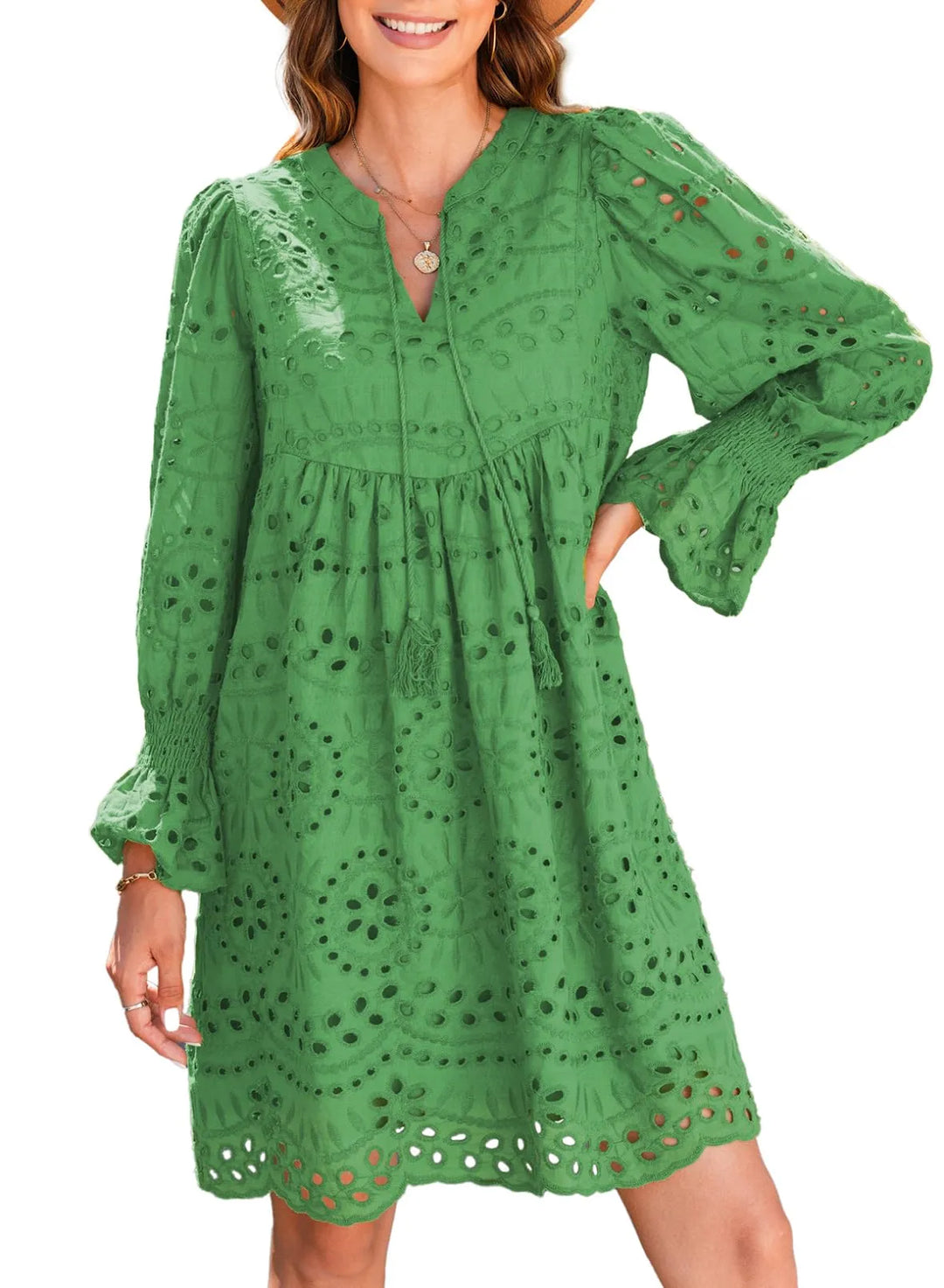 Kirelle - Breathable V-Neck Skirt Dress