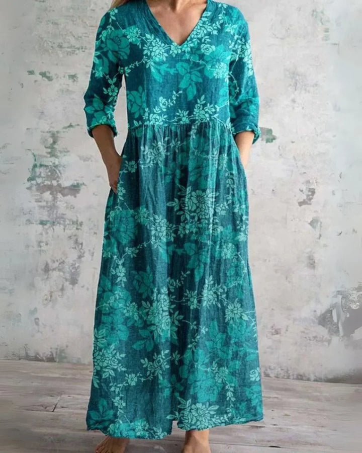 E&H™ | Vintage Floral Maxi Dress