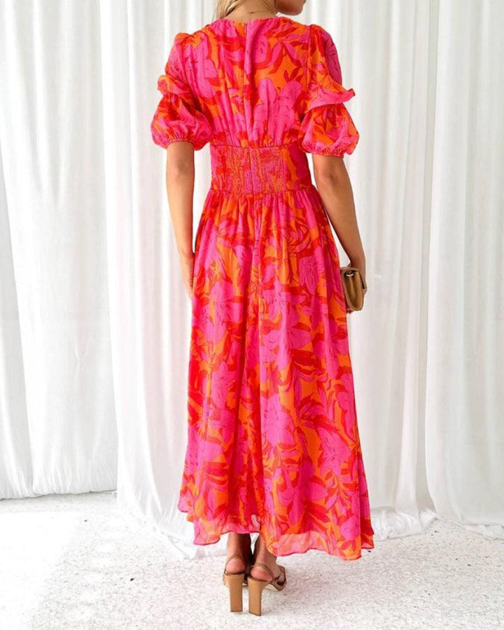 Lavinia™ | Rose Red Maxi Dress