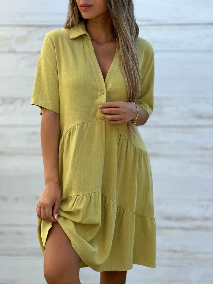 Lena | Relaxed Summer Dress in Linen