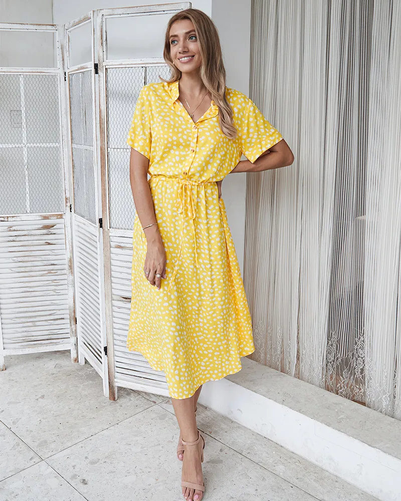 Lena | Summer Dress in Shirt Style