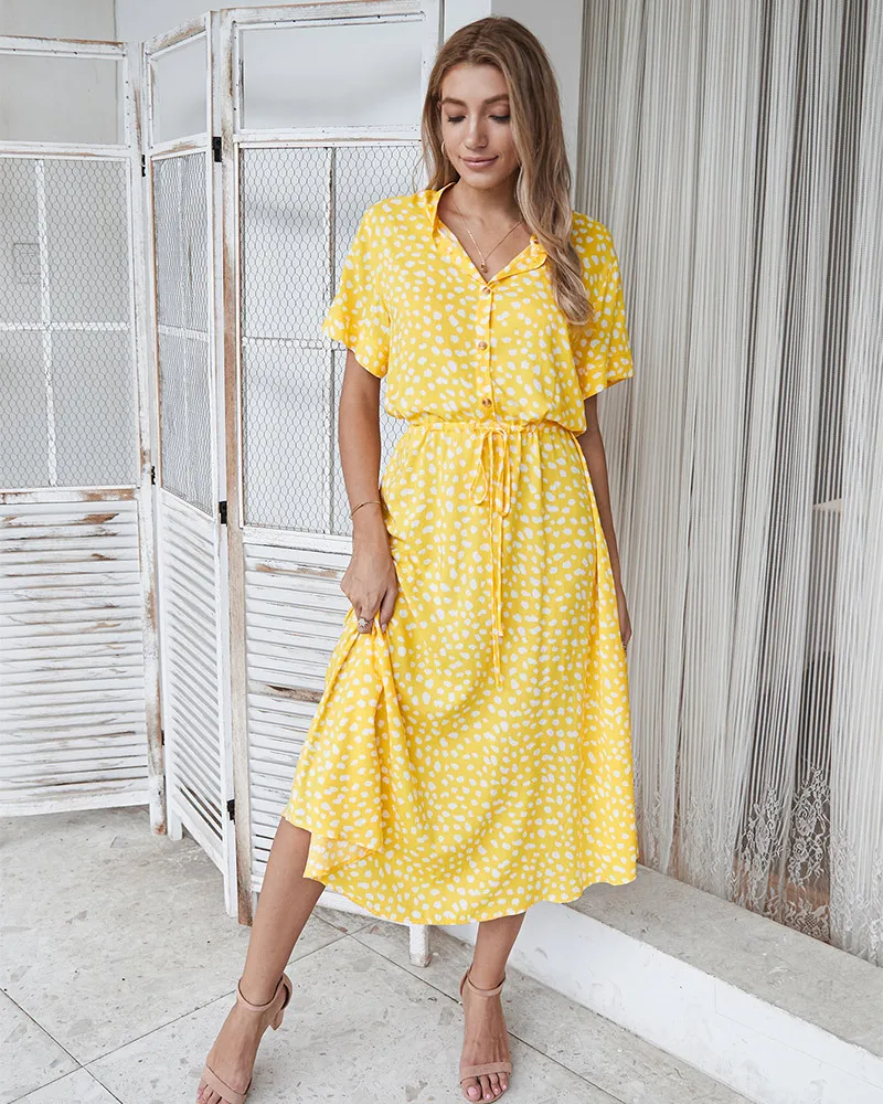 Lena | Summer Dress in Shirt Style