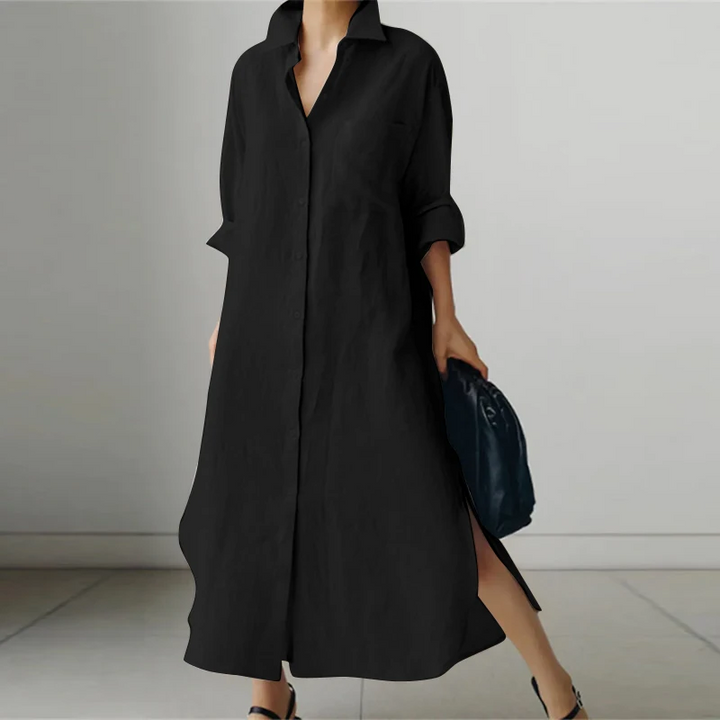 Lena | Oversized Relaxed Shirt Dress