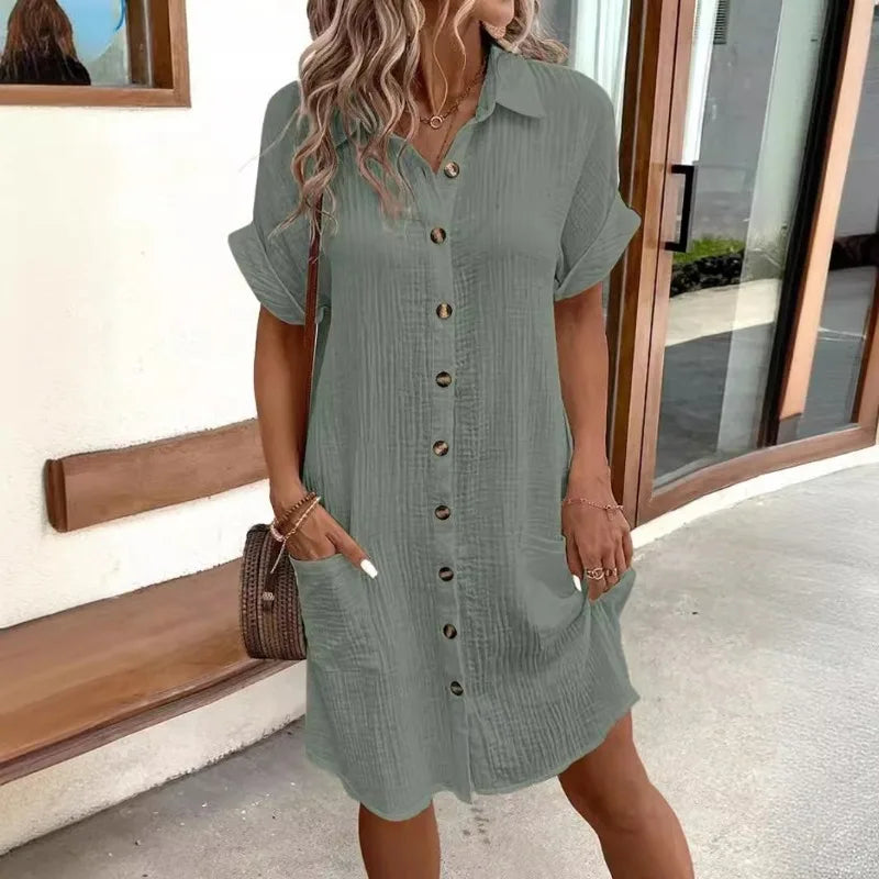 E&H™ | Elegant Shirt Dress