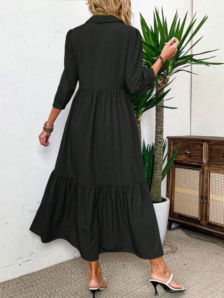 Lena | Flowing Shirt Dress