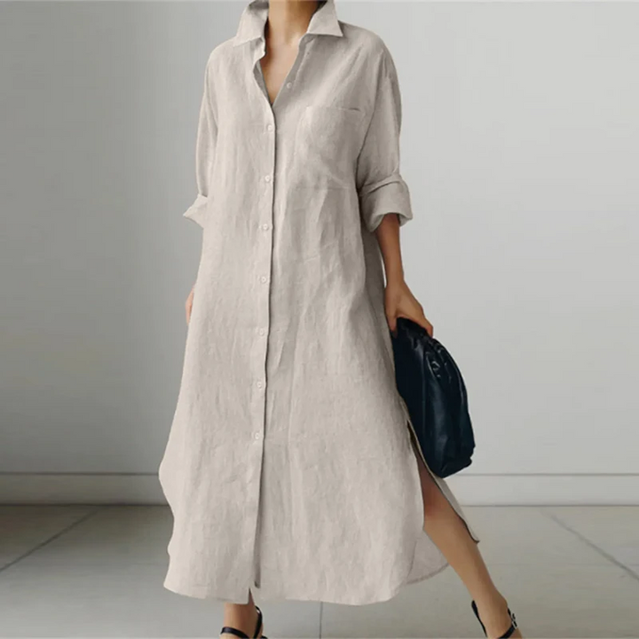 Lena | Oversized Relaxed Shirt Dress