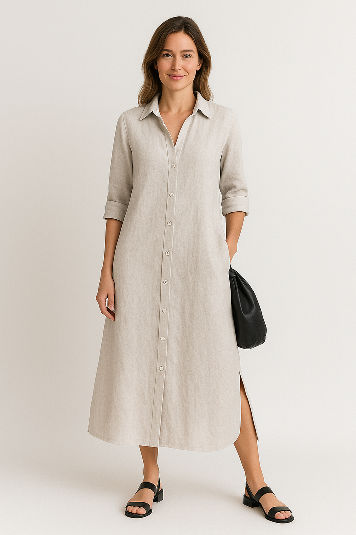 Lena | Oversized Relaxed Shirt Dress