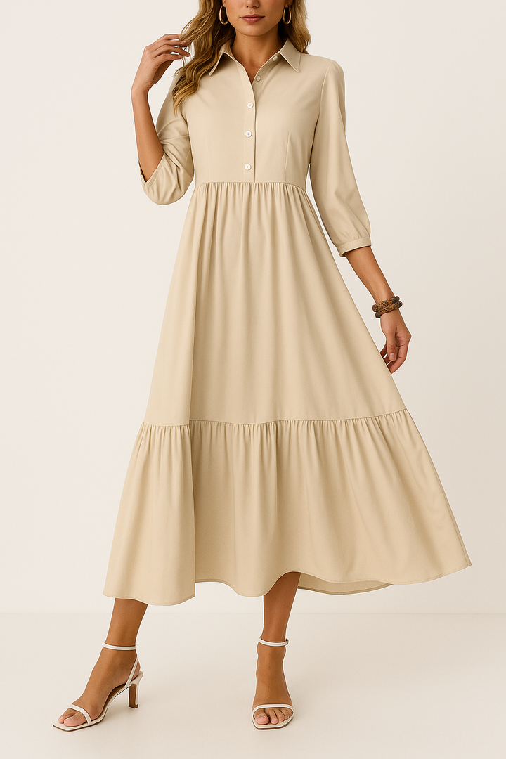 Lena | Flowing Shirt Dress
