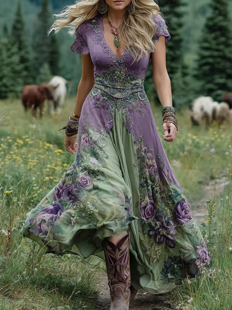 E&H™ | Embroidered Maxi Dress