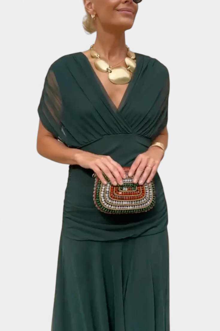 E&H™ | Elegant Dress with V-Neckline