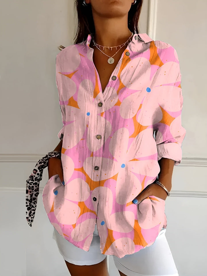 Halcyon - Women's Printed Button-Up Shirt