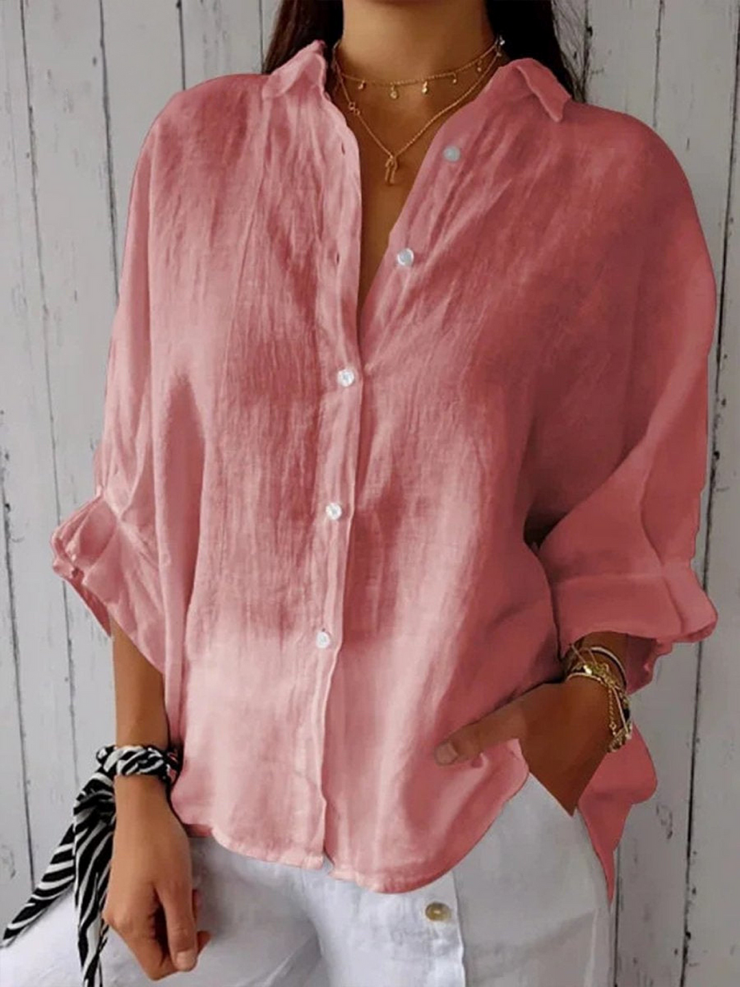 Women's   Casual Tie-back  Shirt