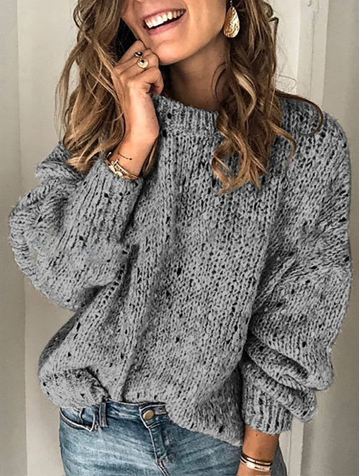 Ayla - Retro Solid Color Sweater