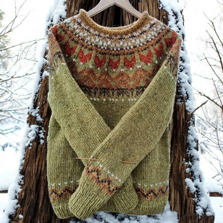 Natalie - Multicolor Knit Pullover Sweater