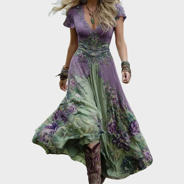 E&H™ | Embroidered Maxi Dress