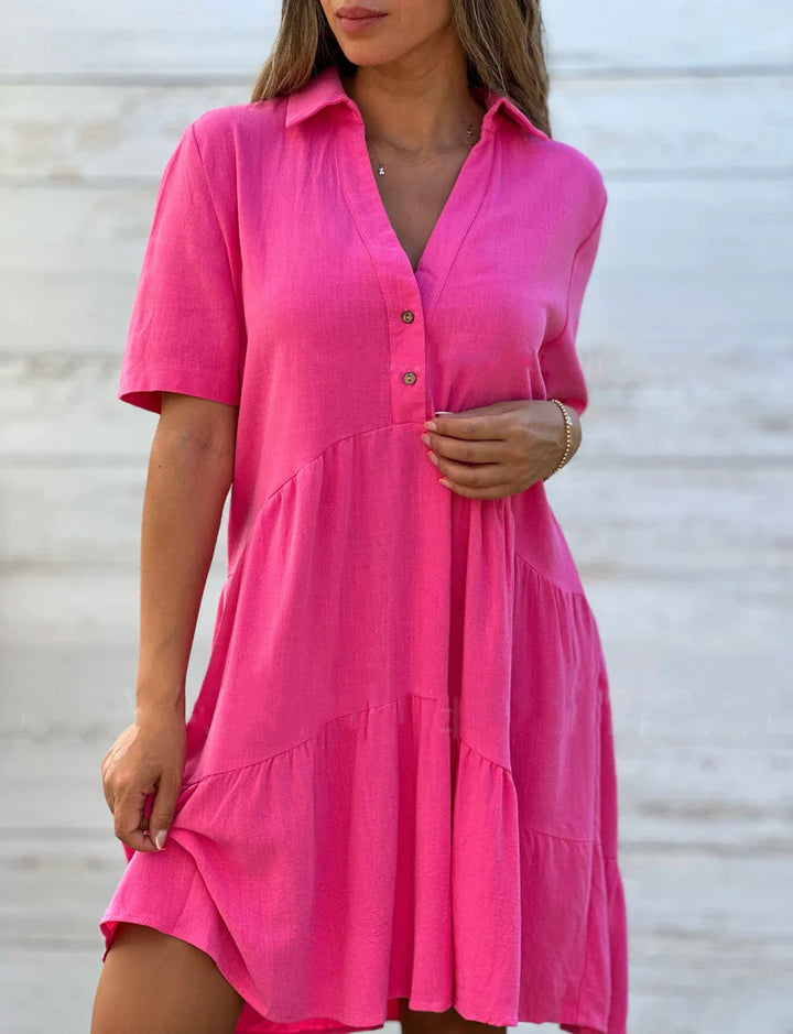 Lena | Relaxed Summer Dress in Linen