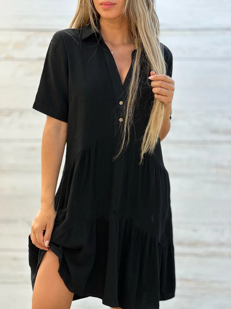 Lena | Relaxed Summer Dress in Linen