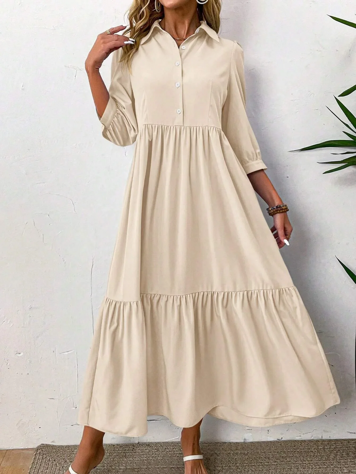 Lena | Flowing Shirt Dress