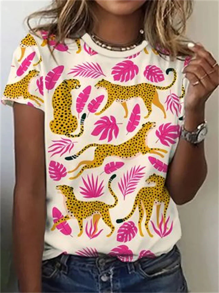 Cataleya – Animal Print Button-Down Shirt