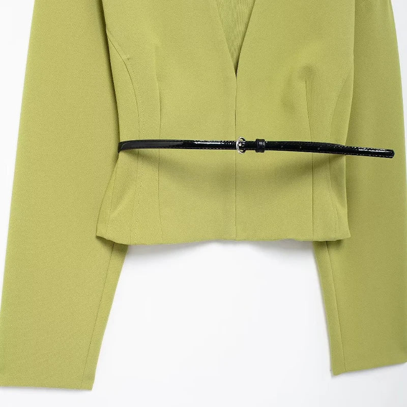 Sharon | Elegant Short Blazer with Belt
