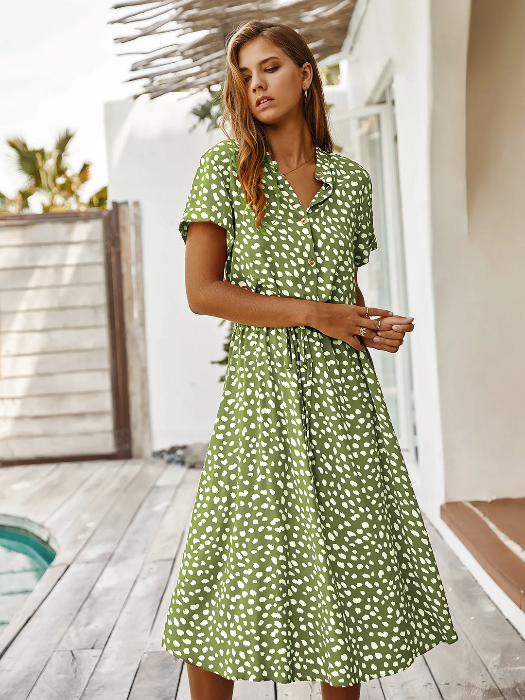 Lena | Summer Dress in Shirt Style