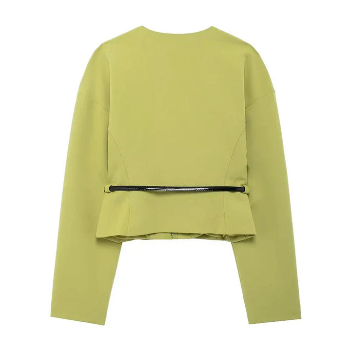 Sharon | Elegant Short Blazer with Belt