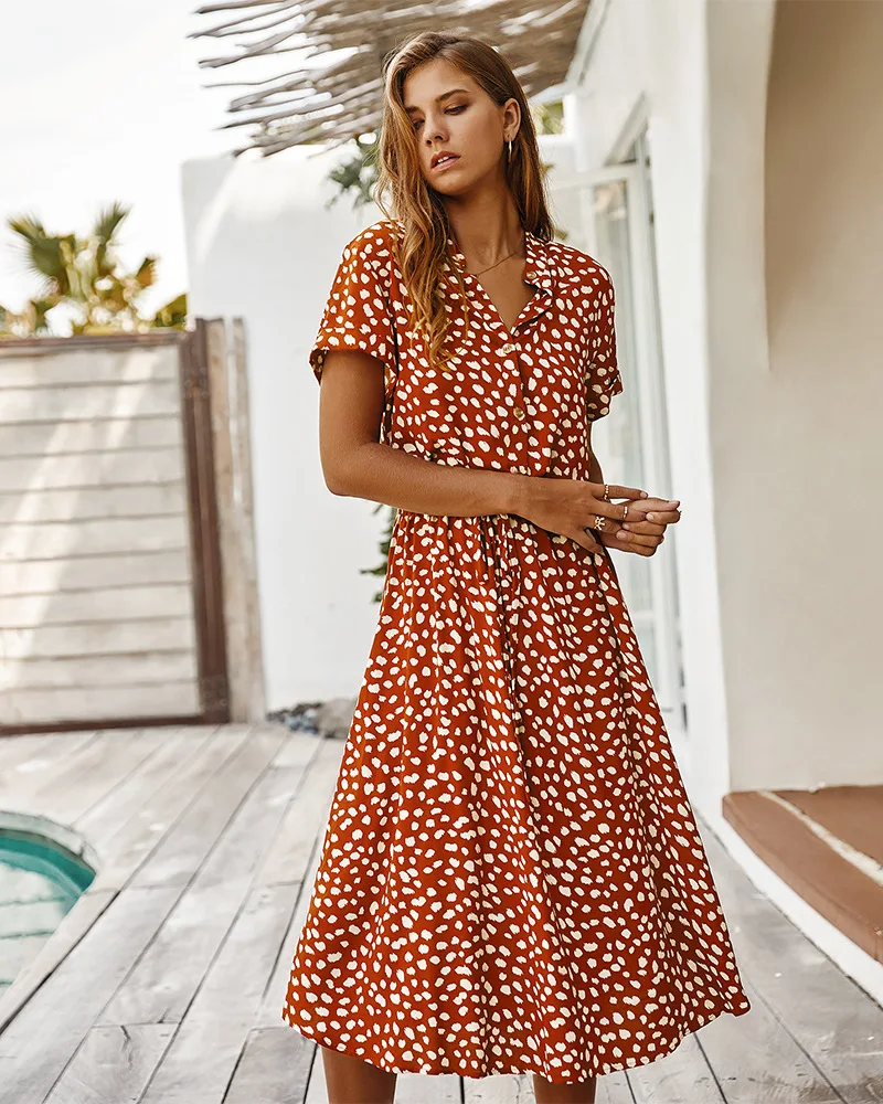 Lena | Summer Dress in Shirt Style