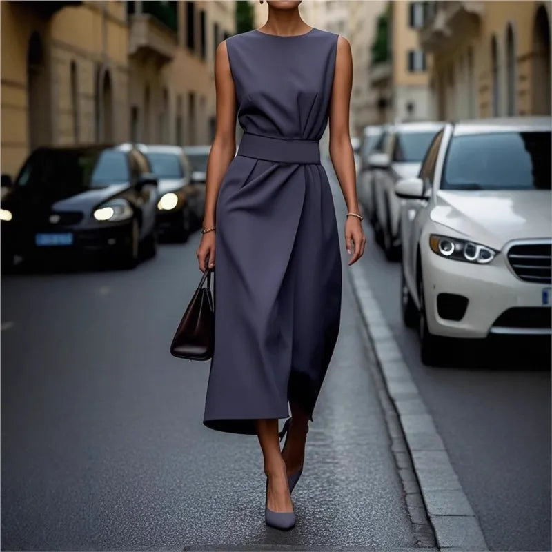 E&H™ | Elegant Round Neck Dress