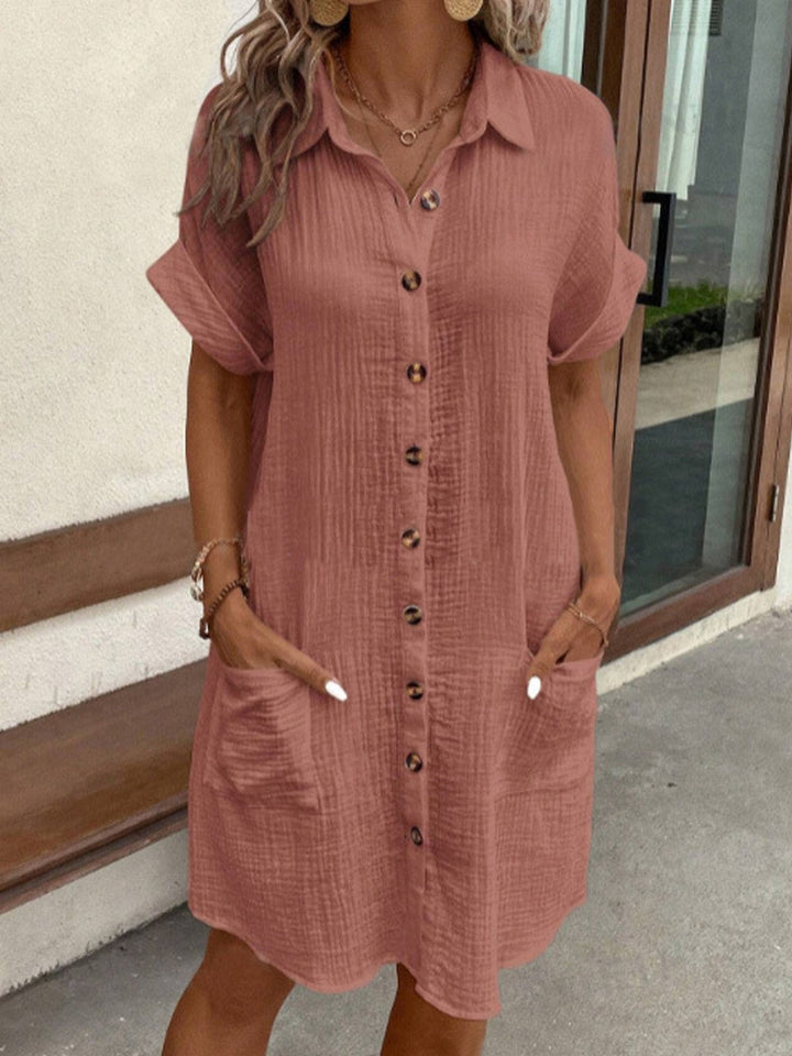 Lena | Oversized Polo Dress in Fabric