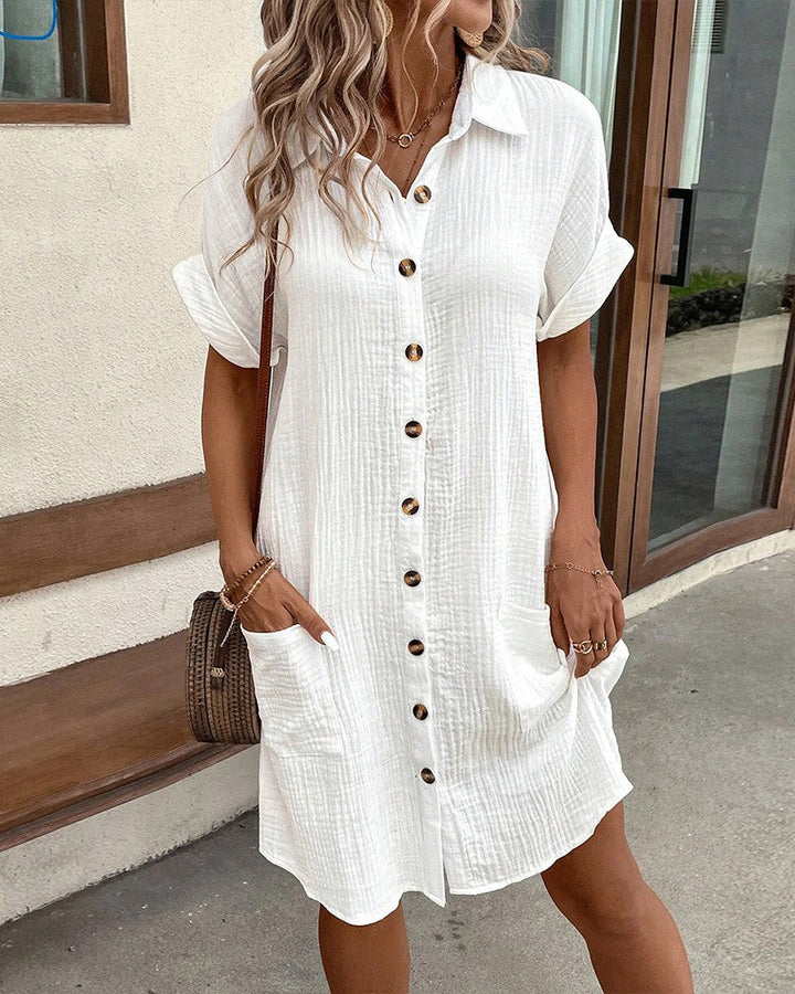 Lena | Oversized Polo Dress in Fabric