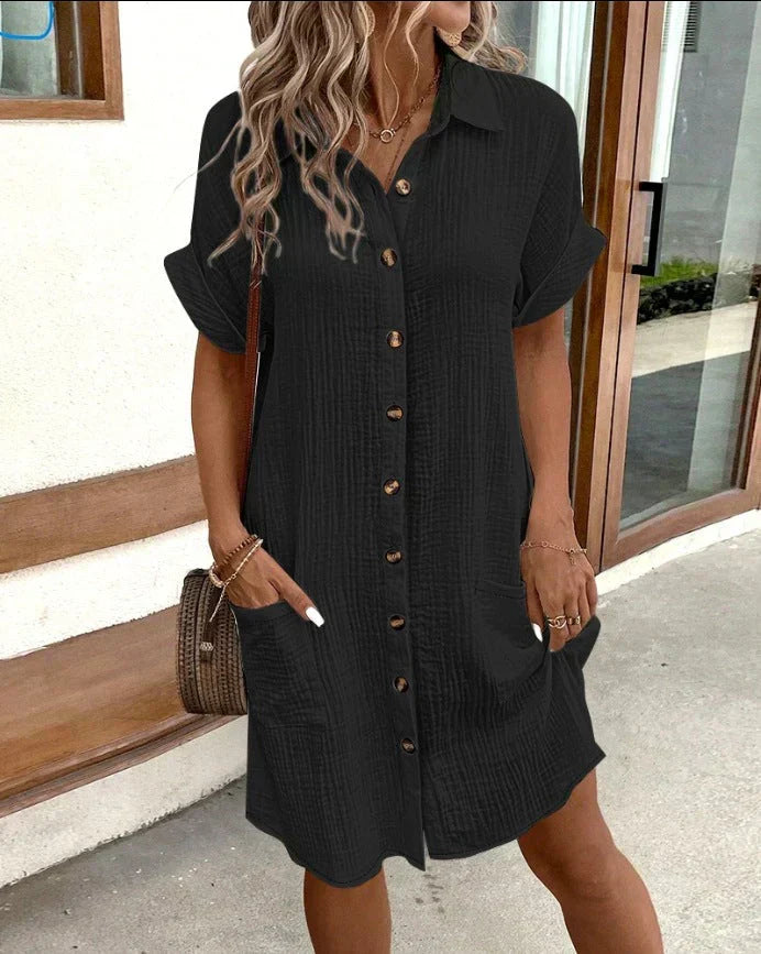 Lena | Oversized Polo Dress in Fabric