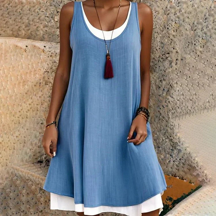 E&H™| Sunlit Sleeveless Midi Dress.