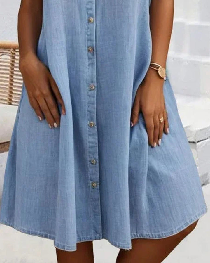 Lena | Casual denim shirt dress